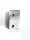 10mm Square Wall Bracket - Brushed Nickel