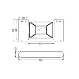 ECCO Black Soap Dish Holder