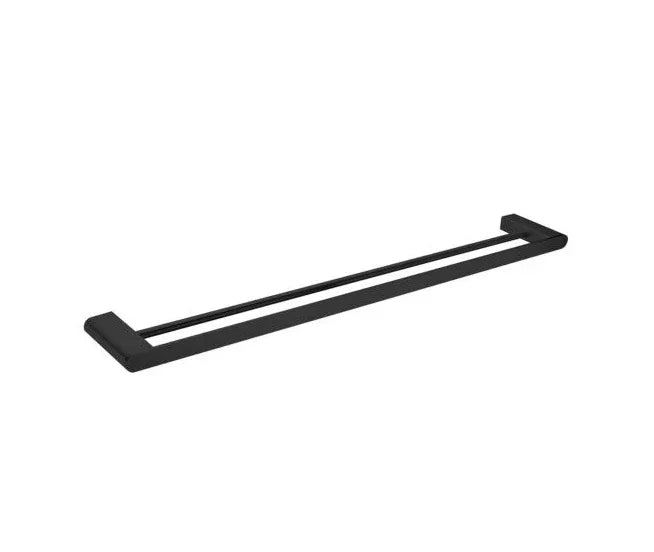 ECCO Black Double Towel Rail 800mm