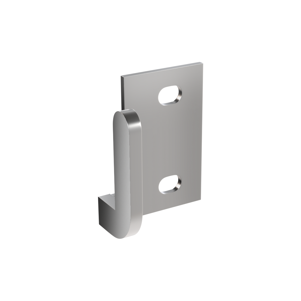 103 Right Hand Lift Off Staple in Satin Chrome Plate - 103_RH_STAPLE_SCP