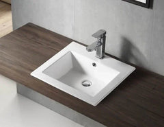 Ember Rectangle Drop in / Insert Ceramic Basin 505x440mm