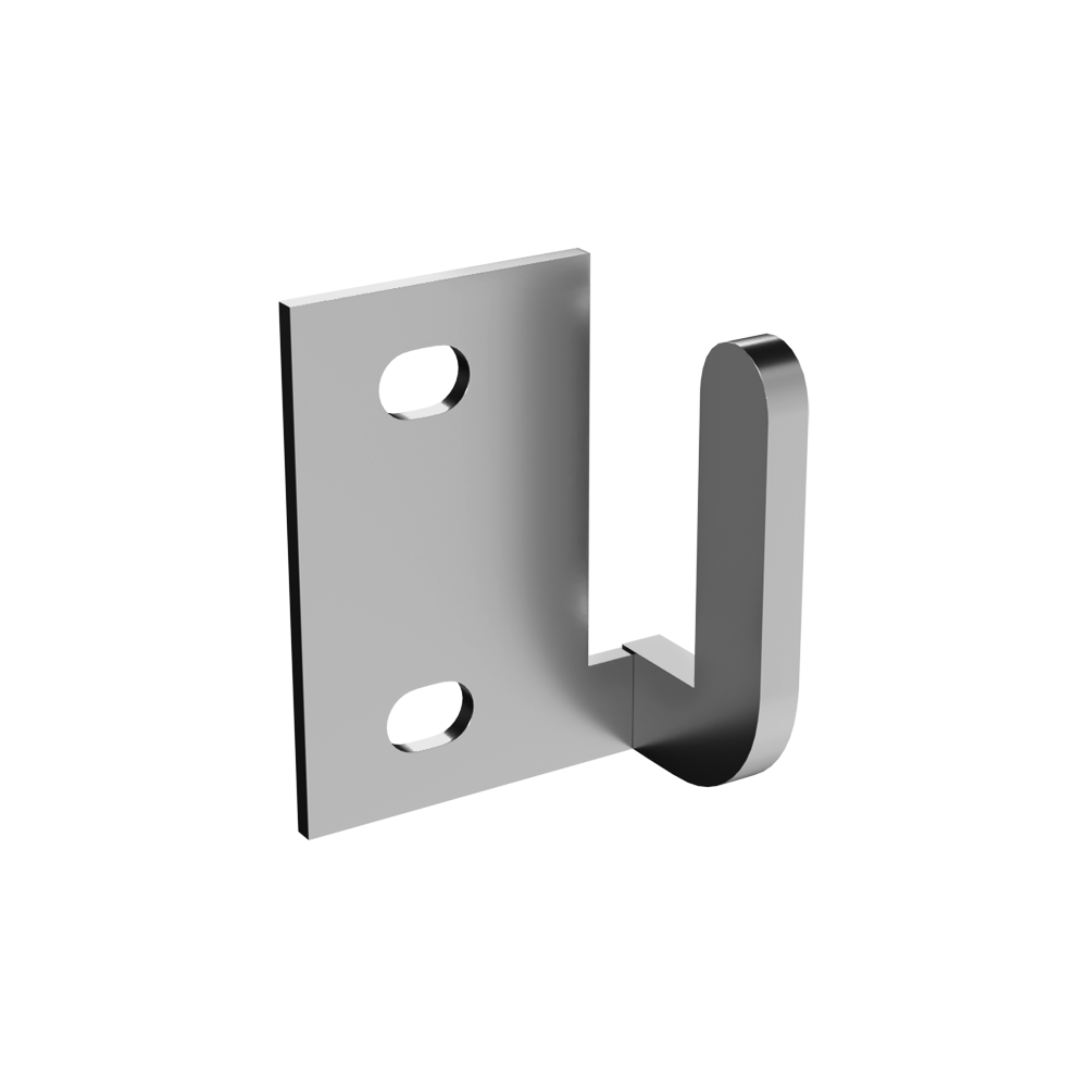 104 Left Hand Lift Off Staple in Satin Chrome Plate - 104_LH_STAPLE_SCP