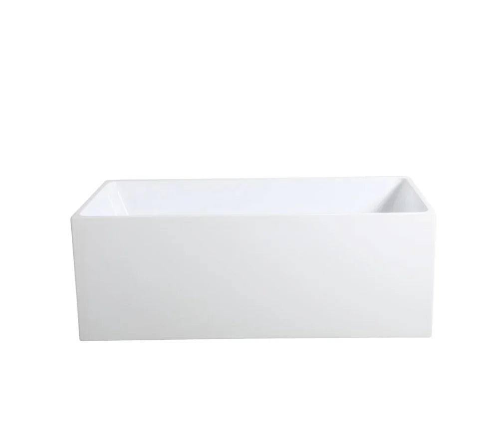 Multi Fit Corner Back to Wall Freestanding Bath 1000 / 1200 / 1300 / 1400 / 1500 / 1700mm - Gloss White