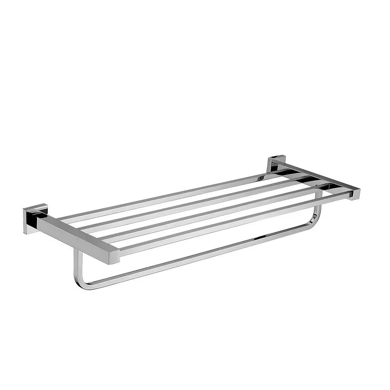 ASL Chrome Square Bath Towel Shelf