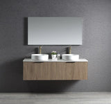 BV29WH Fluted Dark Walnut Fingerpull Wall Hung Vanity - 750 / 900 / 1200 / 1500mm
