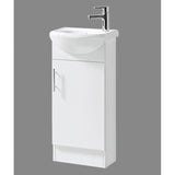 BV37 Gloss White Semi-Recessed Freestanding Vanity - 410 / 550 / 650 / 750 / 900 / 1200mm