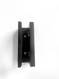 10mm Square Wall Bracket - Matt Black