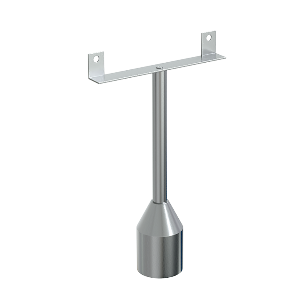 150mm Double Fix Foot Assembly in Satin Stainless Steel - 111_150LEG