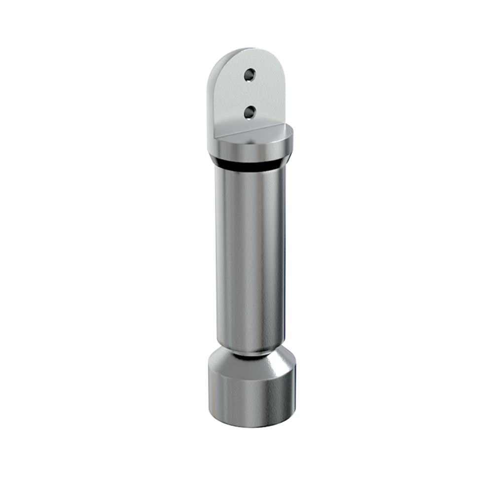 200mm Heavy Duty Full Leg in Aluminium - 120_200AB