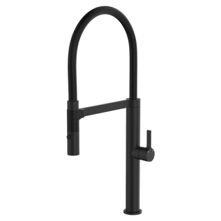 Fienza Sansa Matte Black Pull Down Sink Mixer (229109BUB) - Floor Display Clearance