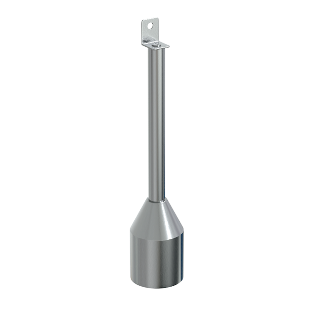 150mm Single Fix Foot Assembly in Satin Stainless Steel - 112_150LEG