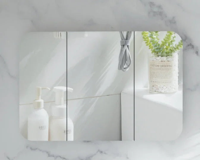 Soft Square Mirror Cabinet Pencil Edge