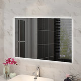 Rectangle Frameless Back Lit LED Bathroom Mirror Touch-on Switch - Various Sizes