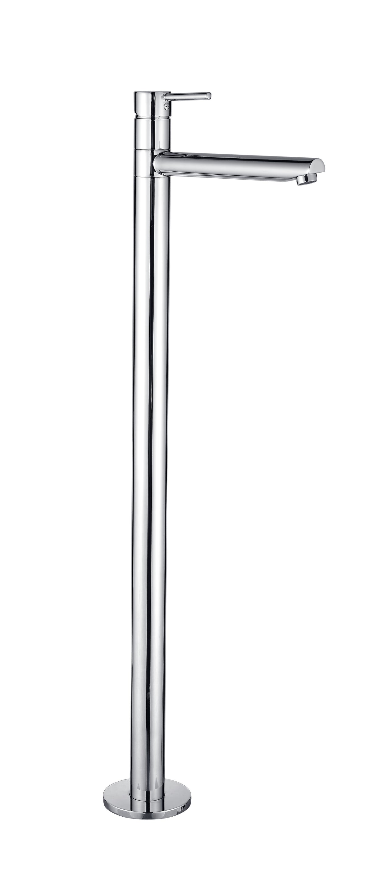 Freestanding Chrome Round Bath Filler - Floor Display Clearance