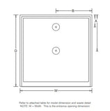 Marbletrend Flinders Polymarble Shower Base (Australian Made) - Various Sizes