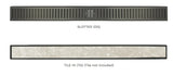 Stock Clearance - Tile Over Shower Tray with Channel Grate (Australian Made) - 1100x1200mm (Black Tile Insert Grate on 1100mm side)