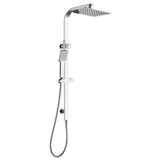 Fienza Koko Chrome Multifunction Twin Shower Rail (455107) - Stock Clearance
