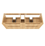 BV43WH Natural Oak Fluted Wall Hung Vanity - 600 / 750 / 900 / 1200 / 1500 / 1800mm