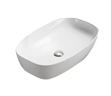 Celeste Gloss White Above Counter Ceramic Basin 505x380mm / 600x380mm
