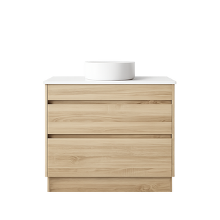 BV04 Natural Oak Freestanding Vanity - 600 / 750 / 900 / 1200 / 1500mm
