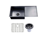 Single Bowl with Drainer Topmount/Undermount Kitchen Sink 960x450mm - Various Colours