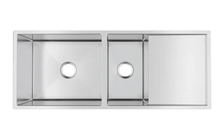 Double Bowls with Drainer Undermount/Topmount Kitchen Sink 1160x460mm -Stainless Steel