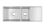 Double Bowls with Drainer Undermount/Topmount Kitchen Sink 1160x460mm -Stainless Steel