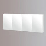 Mirror Cabinet Pencil Edge 1500mm - White