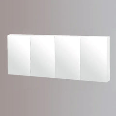 Mirror Cabinet Pencil Edge 1500mm - White