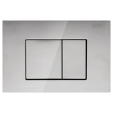 Square Button Flush Plate for R&T In-Wall Cistern Toilet - Chrome