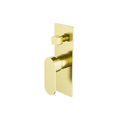 Ecco Shower / Bath Mixer with Diverter (Rectangle Backplate) - Various Colours