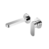 WBM14 Ecco Oval Wall Basin/Bath Mixer Set (Separate Backplate) with Spout - Various Colours