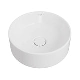 Tide Round Counter Top Ceramic Basin with Overflow 360x360mm - Various Colours