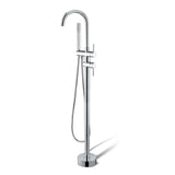 Round Freestanding Bath Mixer/Filler with Hand Shower Set - Various Colours