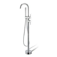Round Freestanding Bath Mixer/Filler with Hand Shower Set - Various Colours