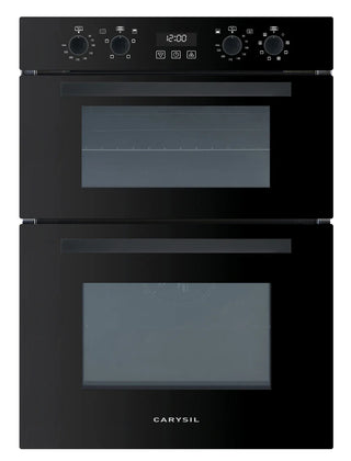 Carysil Built-In Black Double Oven 60CM