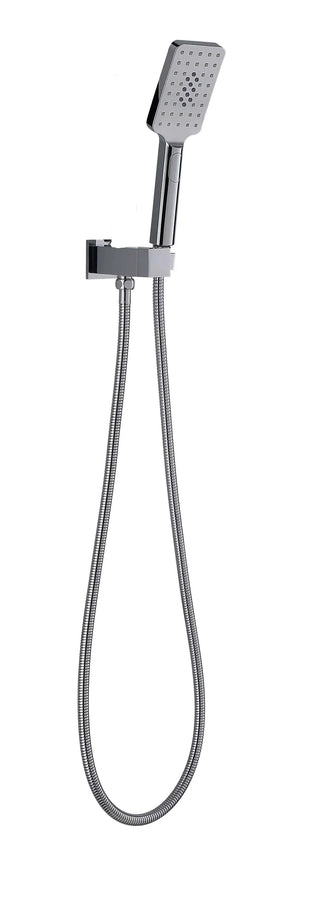 Soft Square Hand Shower On Holder - Various Colours