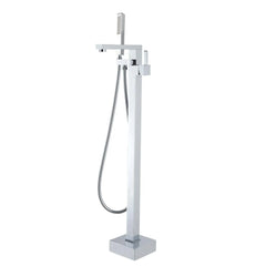 Square Freestanding Bath Mixer/Filler with Hand Shower Set - Various Colours
