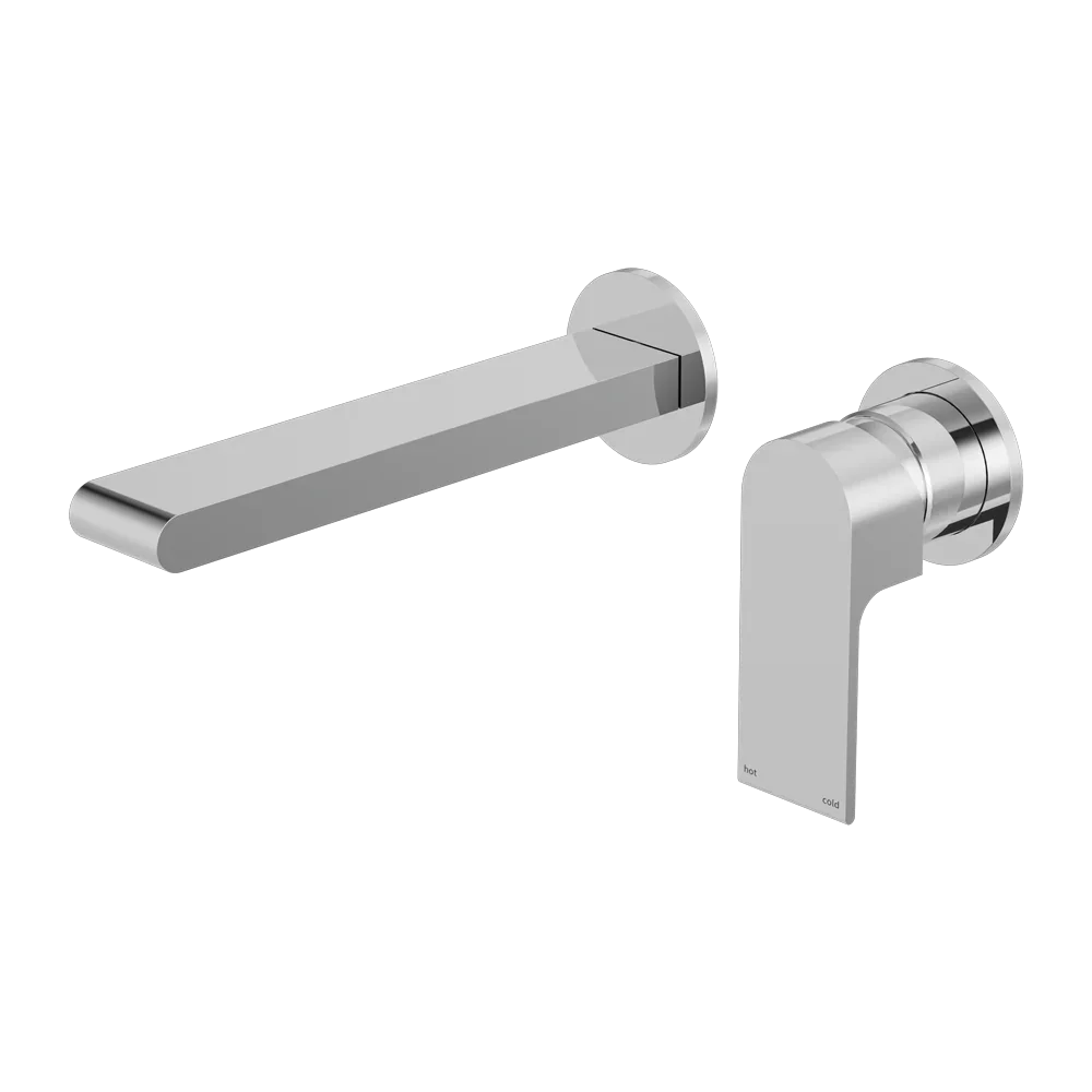 Nero Tapware WBM26 Bianca Wall Basin/Bath Mixer Set (Separate Backplate) with 187mm Reach Spout - Various Colours
