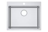 Single Bowl Topmount Kitchen / Laundry Sink With Tap Hole 706x512mm / 606x512mm / 350x510mm- Stainless Steel