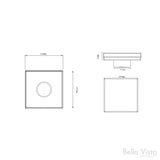 Square Linear Shower Floor Waste 100x100mm - Various Colours