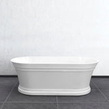 Hampton Style Oval Freestanding Bath 1500 / 1700 mm - Gloss White