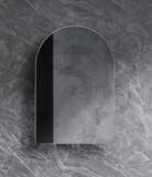 Arched Shape Mirror Cabinet Pencil Edge 610x900mm - Matte White / Matte Black / Woodgrain