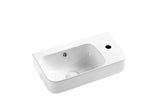 Kinetic Gloss White Wall Hung Ceramic Basin 450x260mm - Left Hand / Right Hand