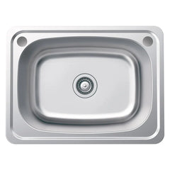 Single Bowl Topmount Laundry Sink 560x460 / 600x500 / 510x390mm - Stainless Steel
