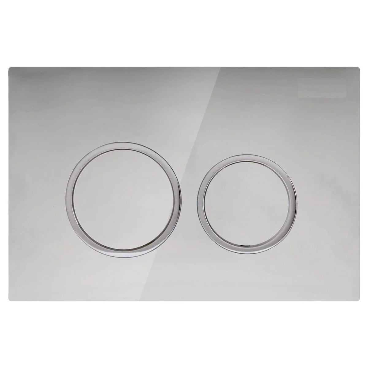 Round Button Flush Plate for R&T In-Wall Cistern Toilet - Chrome