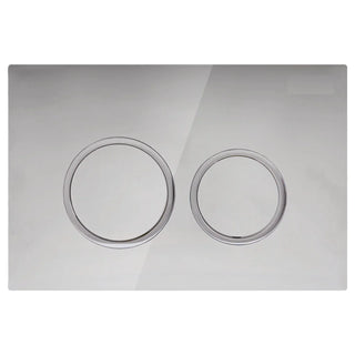Round Button Flush Plate for R&T In-Wall Cistern Toilet - Chrome