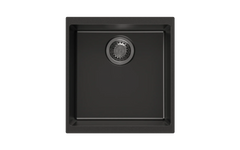 Granite Black Single Bowl Undermount / Topmount Sink 430x460mm - Various Colours