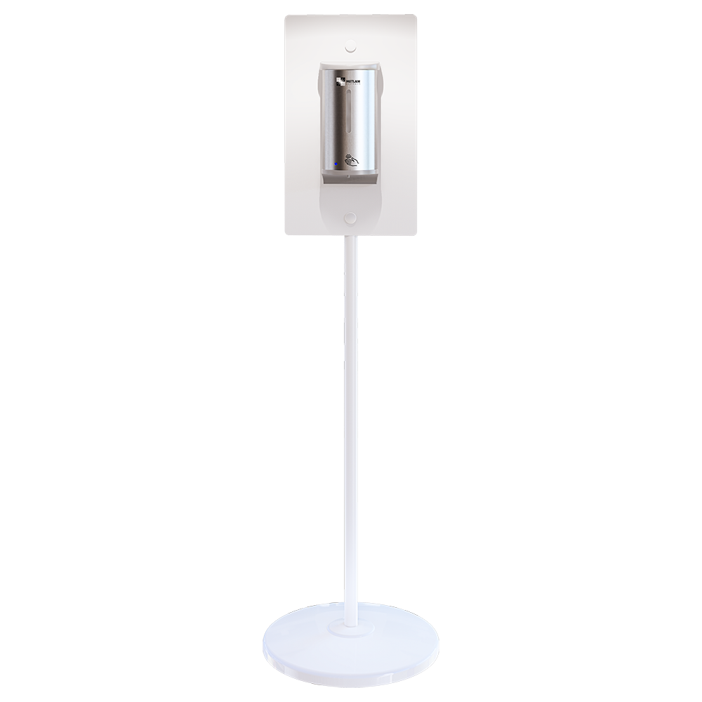 Hygiene Station Kit in White and Satin Stainless Steel - ML_HYGSTATION_WHT_SS