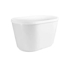 Mica Oval Compact Freestanding Bath 1200mm - Gloss White
